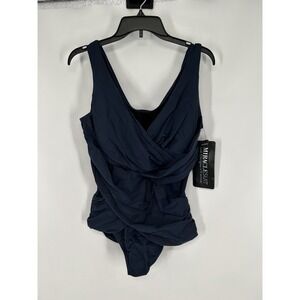 Miraclesuit Illusionist Crossover Tummy Control Swimsuit Women's 18W 6519089W